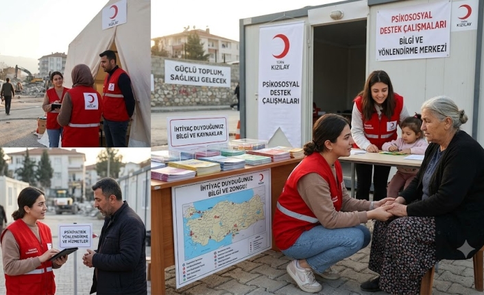 AFET VE ACİL DURUMLARDA PSİKOSOSYAL DESTEK ÇALIŞMALARI HIZ KESMEDEN SÜRÜYOR