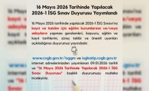 2026-1 İSG Sınav Duyurusu Yayımlandı: 16 Mayıs 2026 Sınav Başvuruları Başlıyor!