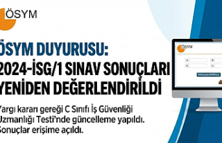 ÖSYM'den Flaş İSG Duyurusu: 2024-İSG/1 Sınav...