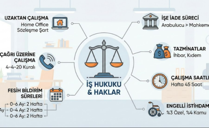İş Kanunu ve Çalışan Hakları Rehberi: Uzaktan Çalışma, Tazminat ve İşe İade Süreçleri