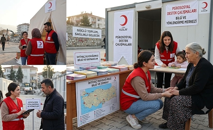 AFET VE ACİL DURUMLARDA PSİKOSOSYAL DESTEK ÇALIŞMALARI HIZ KESMEDEN SÜRÜYOR