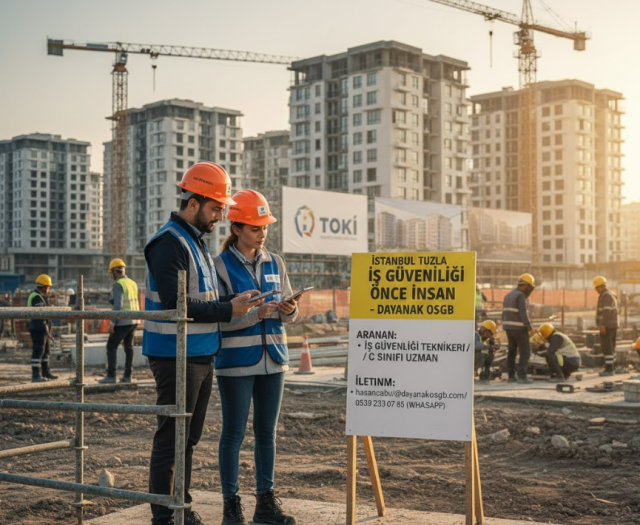 İstanbul Tuzla TOKİ Projesi İçin İş Güvenliği Personelleri Aranıyor