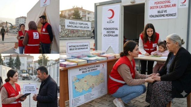 AFET VE ACİL DURUMLARDA PSİKOSOSYAL DESTEK ÇALIŞMALARI HIZ KESMEDEN SÜRÜYOR