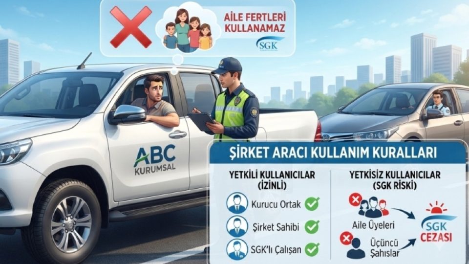 Şirket Araçlarında SGK Krizi: Aile Bireylerine Araç Kullandırmanın Bedeli: Kayıt Dışı İstihdam Cezası