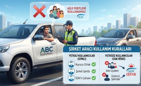 Şirket Araçlarında SGK Krizi: Aile Bireylerine Araç Kullandırmanın Bedeli: Kayıt Dışı İstihdam Cezası