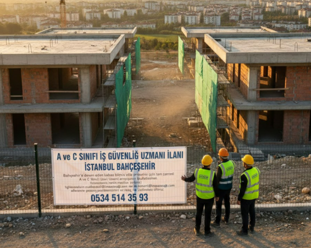 İstanbul Bahçeşehir Villa Projesinde Görev Alacak İş Güvenliği Uzmanları Aranıyor